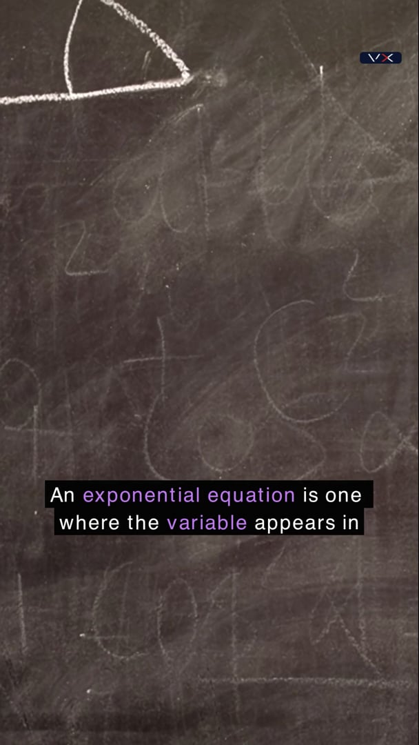 Opening frame from Exponential equations, Grade 11 Mathematics