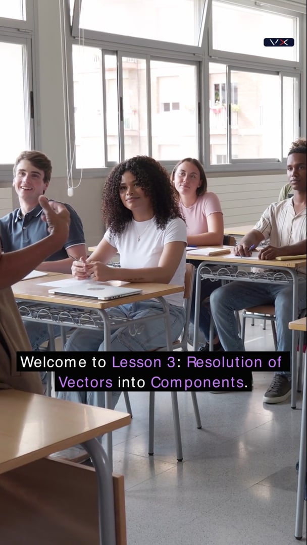 Opening frame from Resolution of vectors into components, Grade 11 Physical Sciences