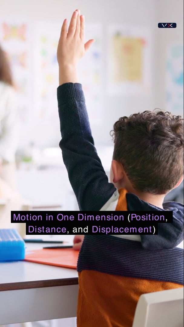 Opening frame from Motion in one dimension position distance and displacement, Grade 10 Physical Sciences